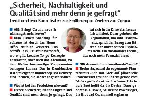 ABZ, Allgemeine BäckerZeitung, Fachzeitung, 12/2020